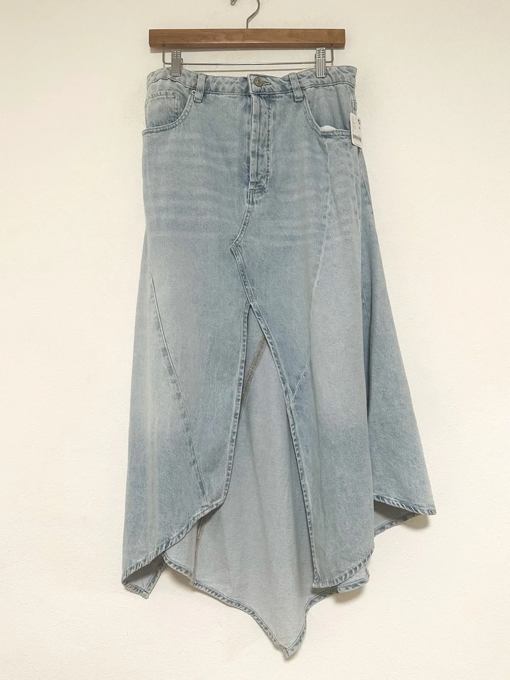 Free People We The Free Aquarius Maxi Skirt in Frostwire size 31 NWT